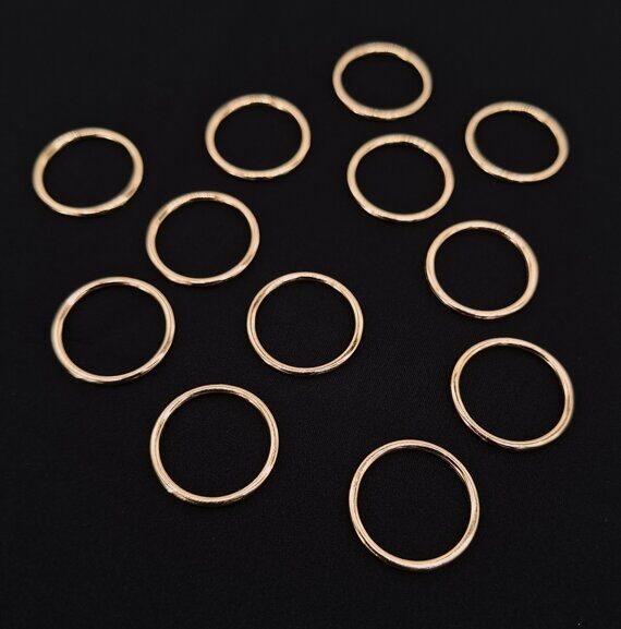 Кольцо металл 19 мм, Золото new gold (F019) Кольцо металл 19 мм, Золото new gold (F019)